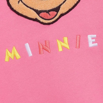 Mouse Chip An' Dale Cartoon Print Embroidery Fleece Sweatshirt New Women O-Neck Pullover Jumper Tops