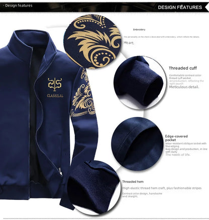 2023 Spring Autumn Marshmallow Men's Sports Suit Casual Long Sleeve Baseball Jersey Jacket Student Fitness Sweatshirt