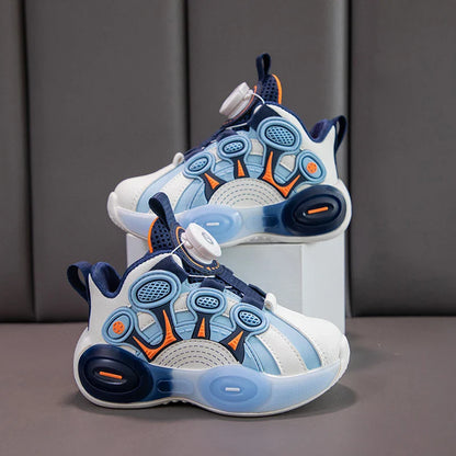 Children Fashion Sneaker Boys Casual Shoes Leather Flat Student Walking Shoes Outdoor Girl Basketball Sports Footwear Zapatillas