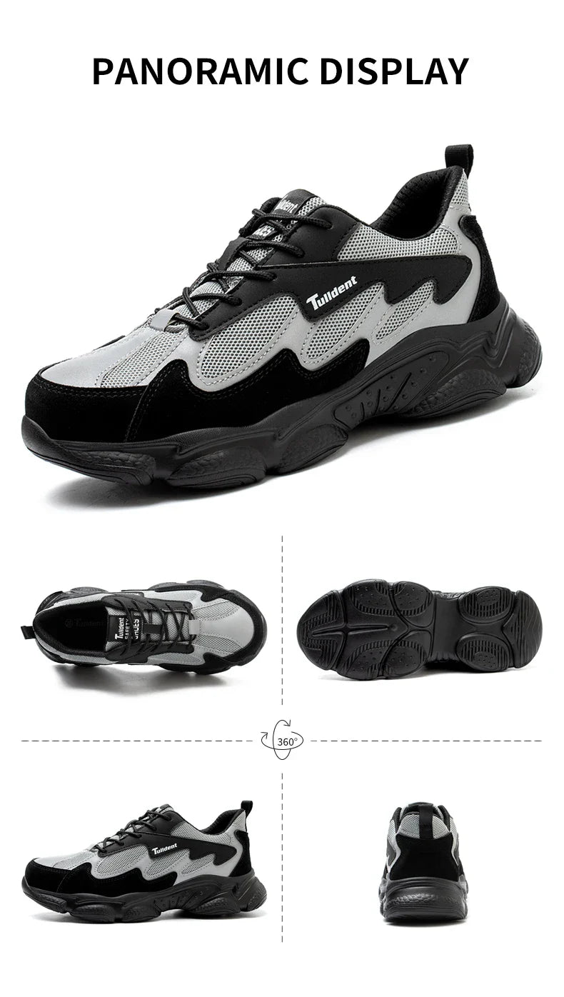 Safety shoes, puncture and smash resistant work shoes, men's protective shoes, wear-resistant work boots
