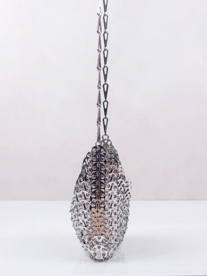 Popular metal sequins with large capacity mobile phone crossbody chain bag DIY handmade bag for women's fashion trend