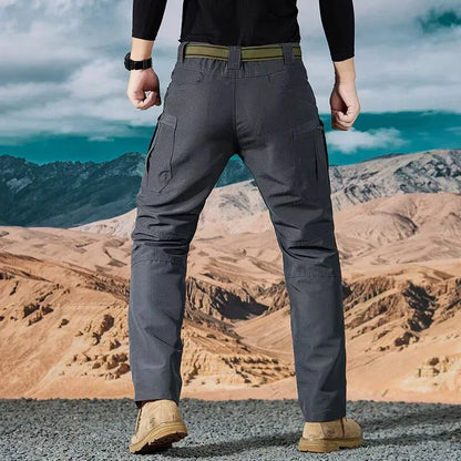 Men Casual Cargo Pants 2025 New Male Summer Tactical Wear Resist Quick Dry Outdoor Trousers Multi Pockets Hike Work Trousers
