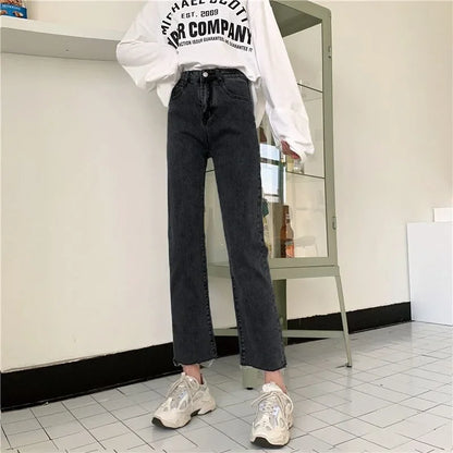 Women's Loose Straight Slimming Student Versatile Pants