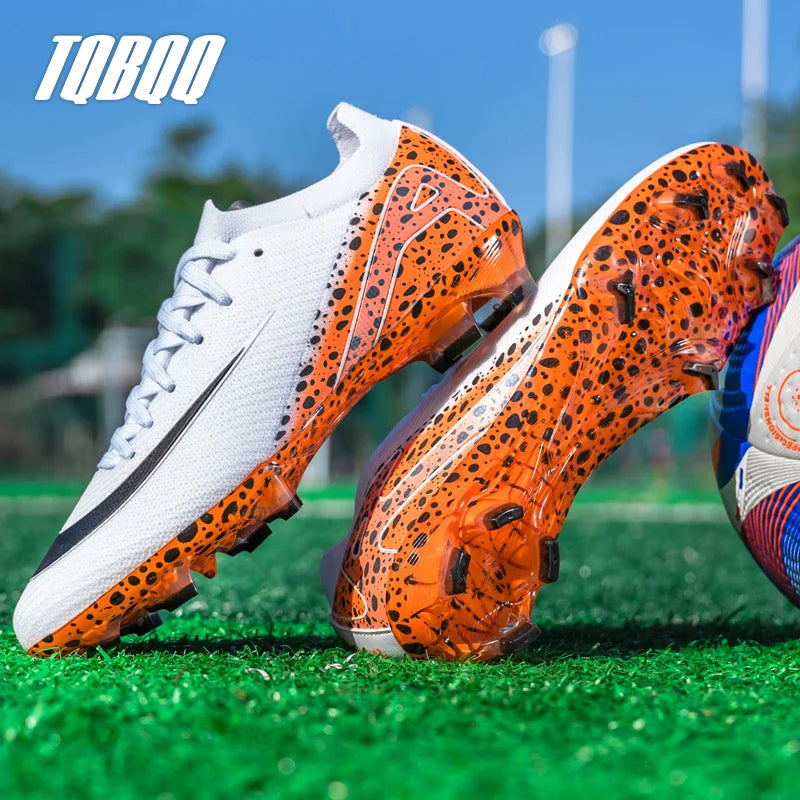 Soccer Cleats for Men Women AG/TF Breathable Cushioned Insole Anti-Slip Outdoor Sports Artificial Grass Football Boots