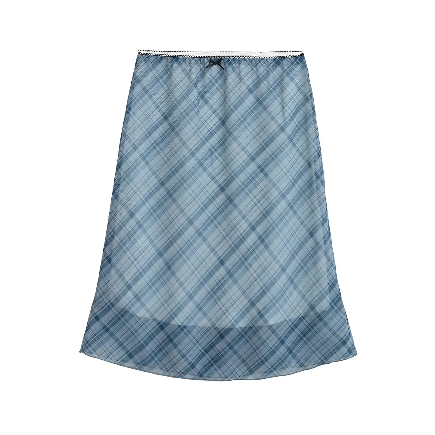Sexy Slimming High Waist f-length Skirt Sweet Spicy Girl Faionable Versatile Outerwear A-line  Skirt for Women