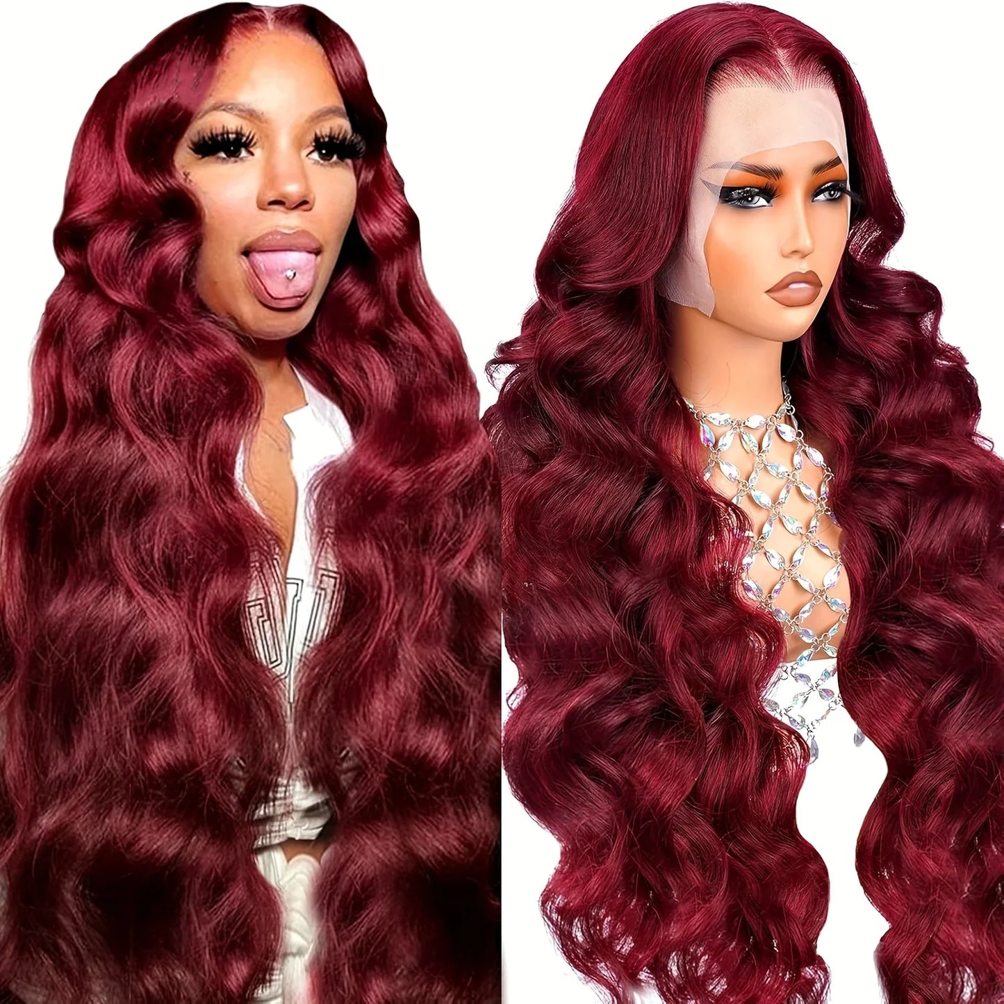 250 Density 99J Burgundy 13x6 Lace Frontal Human Hair Wigs Brazilian Colored 30 42 Inch Body Wave Lace Front Wigs Human Hair
