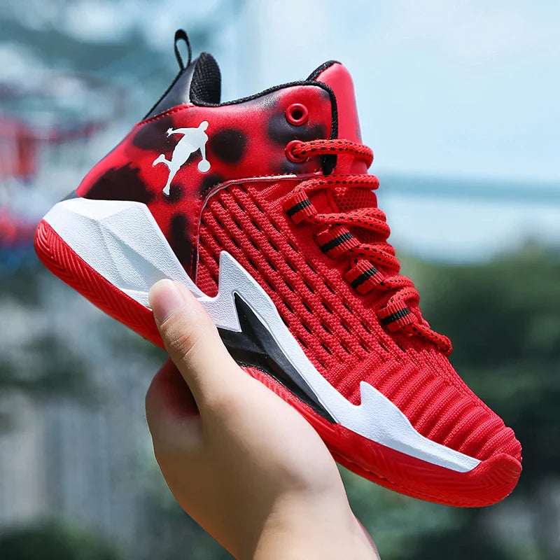 High Quality Children Casual Shoes Mesh Sneakers Comfortable Boy's Sport Shoes Fashion Cushioning Non-slip Kids Basketball Shoes