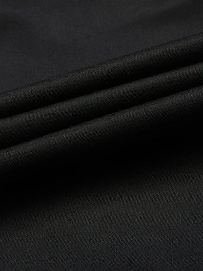 Men's Black Slim Fit Formal Pants Business Straight Leg Trousers Solid Color Office Work Dress Pants Single Piece