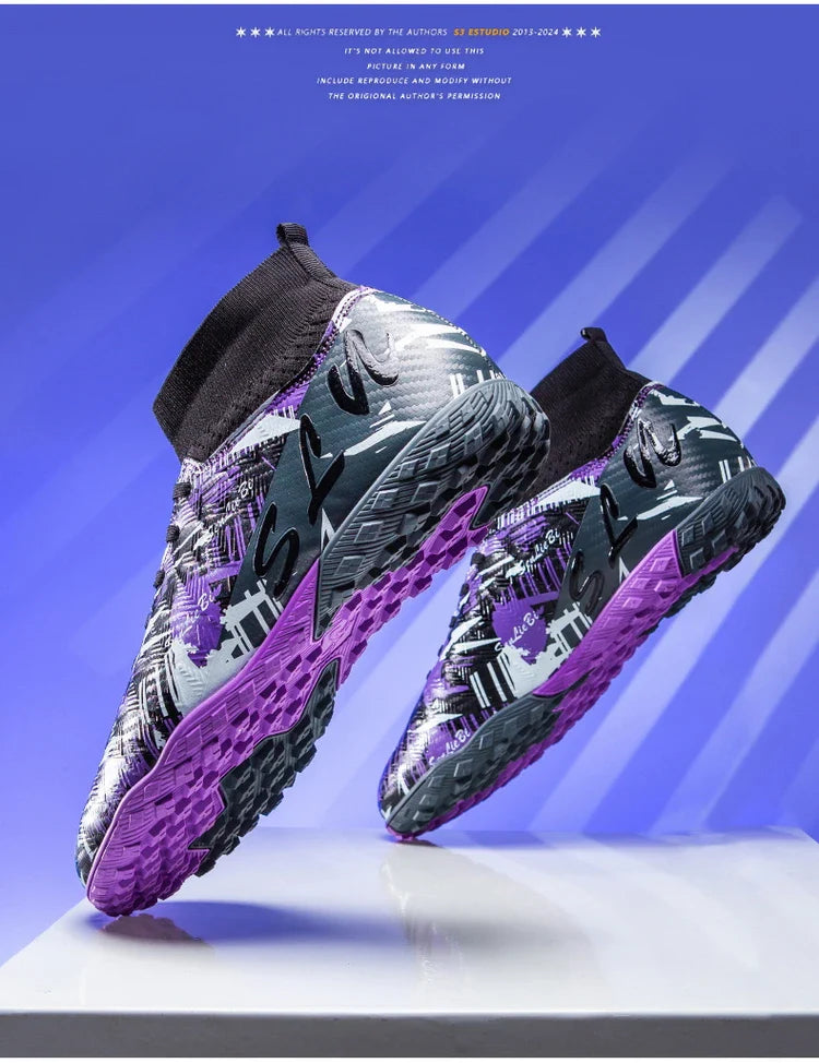 Size 34-46 Men FG/TF Football Boots Futsal Professional Unisex Kids Soccer Shoes Training Outdoor Boys Football Shoes Sneakers