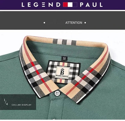 Luxury brand short sleeve men's polo shirt hot selling in summer classic embroidery high-end breathable cotton golf top T-shirt