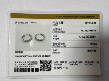 1.8CT D Color Moissanite Diamond Hoop Earrings S925 Sterling Silve Plated 18k Gold Huggie Earring for Women Fine Jewelry Gifts