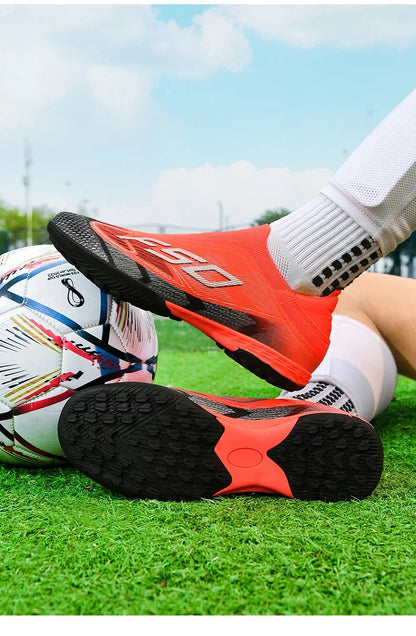 Men Professional TF Soccer Shoes Resistant Casual Grass Studded Male Non Slip Fast Foo451·a