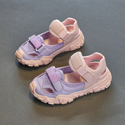 Children Shoes Sport Breathable Boys Sneakers Brand Kids Sandals for Girl Trainers PEclass Casual Child Flat Tennis Shoes E05313