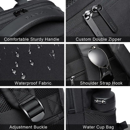 Lightweight 15.6 inch Laptop Backpack Waterproof USB Charge Port Multifunctional Travel Hiking School Bag Mochila for Men