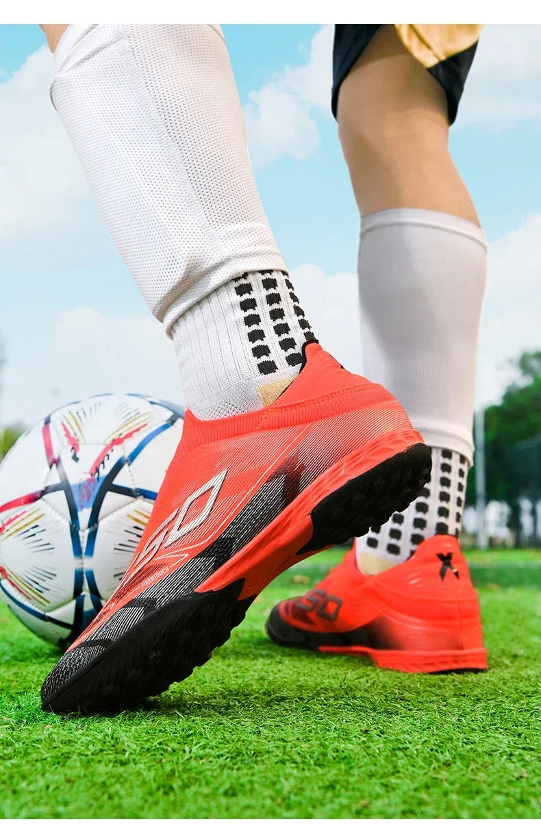 Men Professional TF Soccer Shoes Resistant Casual Grass Studded Male Non Slip Fast Foo451·a