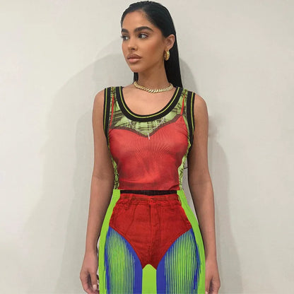 Fashion Women Tie Dye 3D Print Mini Skinny Skirt Female Summer Wrap Hips Skirt Ladies Sexy Streetwear Elestic Pencil Skirts