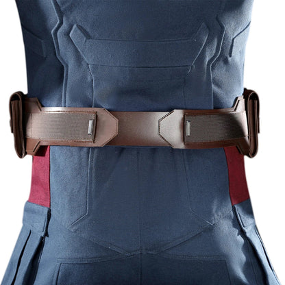 High Quality Adult Superhero Captain Steven Rogers Cosplay Costume Battle Uniform Costume  Halloween Carnival Helmet Boots