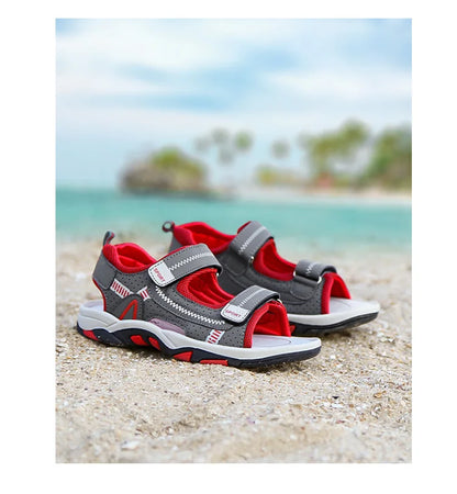 Kids Sport Sandals for Boys Breathable Outdoor Soft Sole Beach Shoes Summer Children's Casual Walking Sandals Anti-Slip