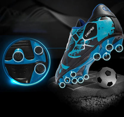 Children Soccer Shoes Sports Society Field Boy Football Shoes Futsal Fast Indoor Sneaker Original Ankle Cleats Football Boots
