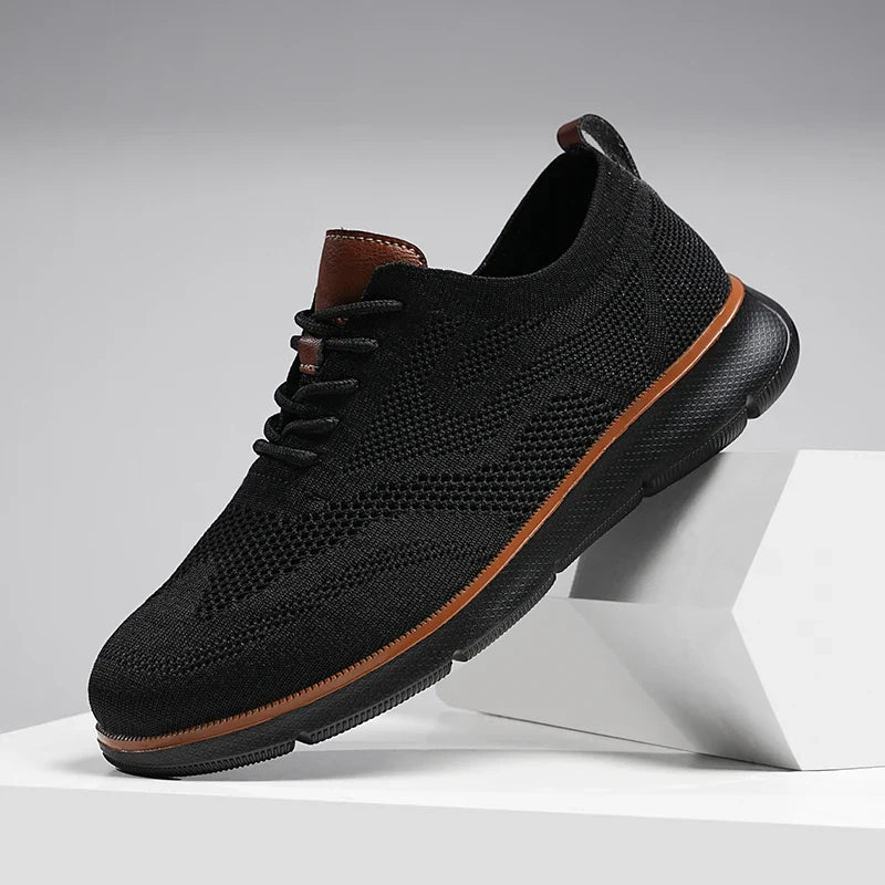 Large Size Comfortable Men's Shoes Light Fashion Casual Sports Shoes Breathable Flying Mesh Top Loafers