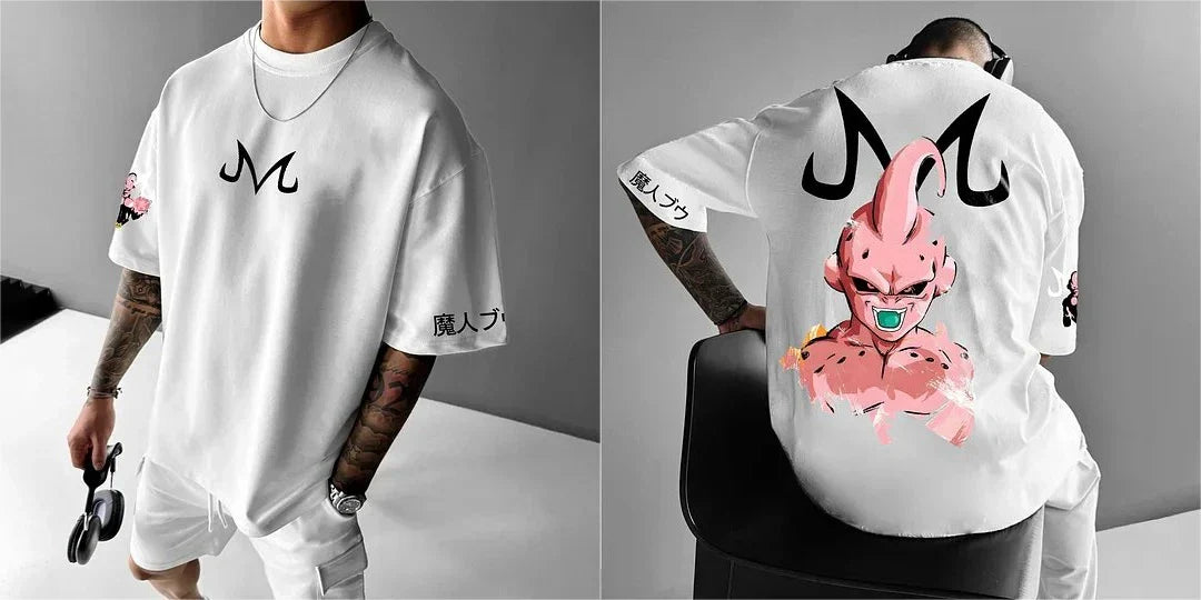 Dragon Ball 2025 Autumn/Winter Men's Hoodie Streetwear Majin Buu Anime Printed Casual Loose Version Harajuku Parent-child Top