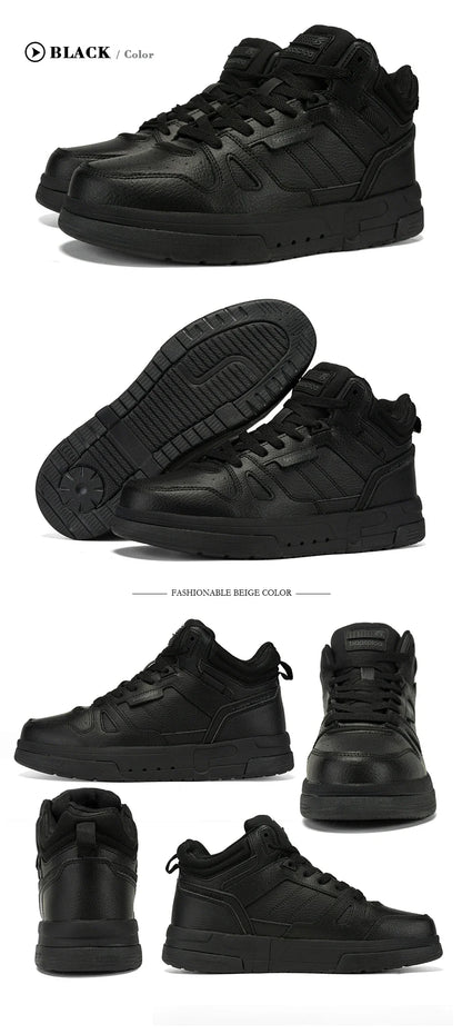Men Winter Sneakers Casual Skateboard Shoes for Men Comfort Plush Warm Cotton Shoes Non-Slip Outdoor Male Sneakers