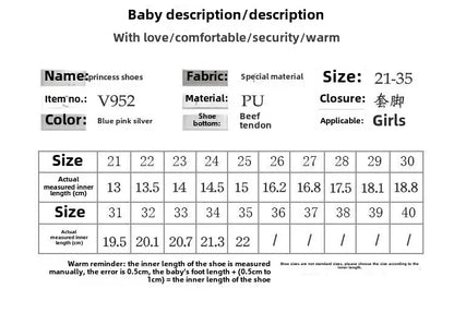 Children's 2025 new single shoe girls' fashion show sequined crystal shoes baby Baotou fashionable soft soled princess shoes