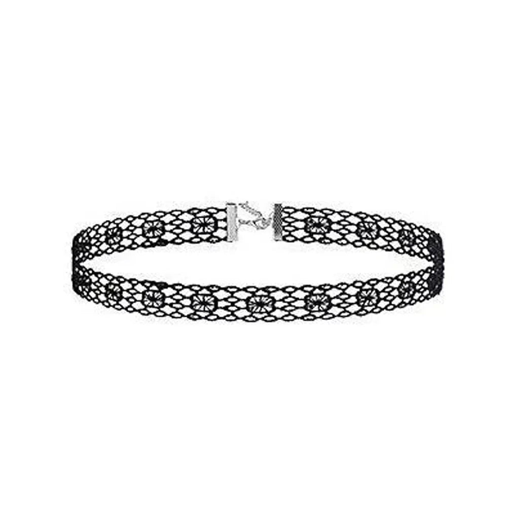Punk Black Sexy Lace Chokers Necklace For Women Fashion Retro Clavicle Chain Halloween Collar Choker Steampunk Gifts