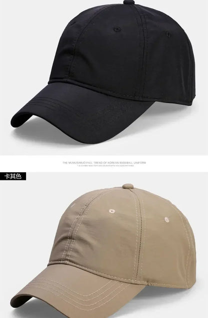 Big Size Summer Quick Drying Baseball Cap Man Breathable Large Plus Head Size Sun Hats Male Outdoor Sport Visor Cap Gorros