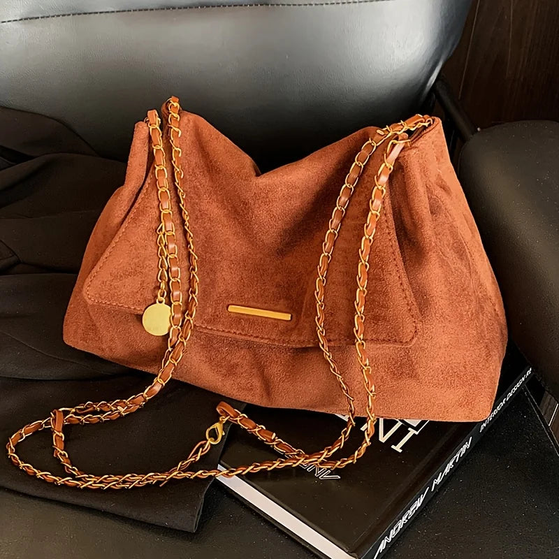 Perfect Lily Women's Vintage Large Crossbody Shoulder Bag Elegant Handbag with Detachable Strap Durable for Casual Formal Events