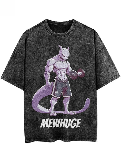 Vintage Washed Graphic T-Shirt Man Women Y2k Harajuku Gym Tee Short Sleeve Tee Casual Top Summer 2026 Unisex