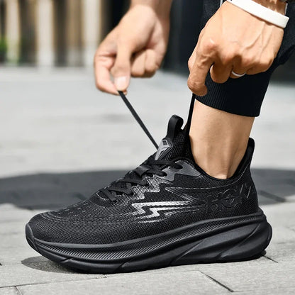 Men's Running Shoes Cushioning Outdoor Non-Slip Jogging Breathable Trainer Race Sneakers Luxury shoes Mesh Couple Off-road Shoes