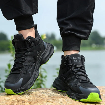 Steel Toe Kevlar-Midsole Safety Shoes Men Anti-Puncture Anti-Smash Non Slip Industrial Work Boots Protection Tactical Boots