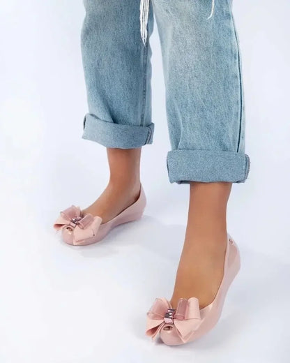 Brazilian Melissa Children's Shoes 2024 New Style Jelly Shoes For Medium To Large Children BowWomen's Princess Single Shoes Spri