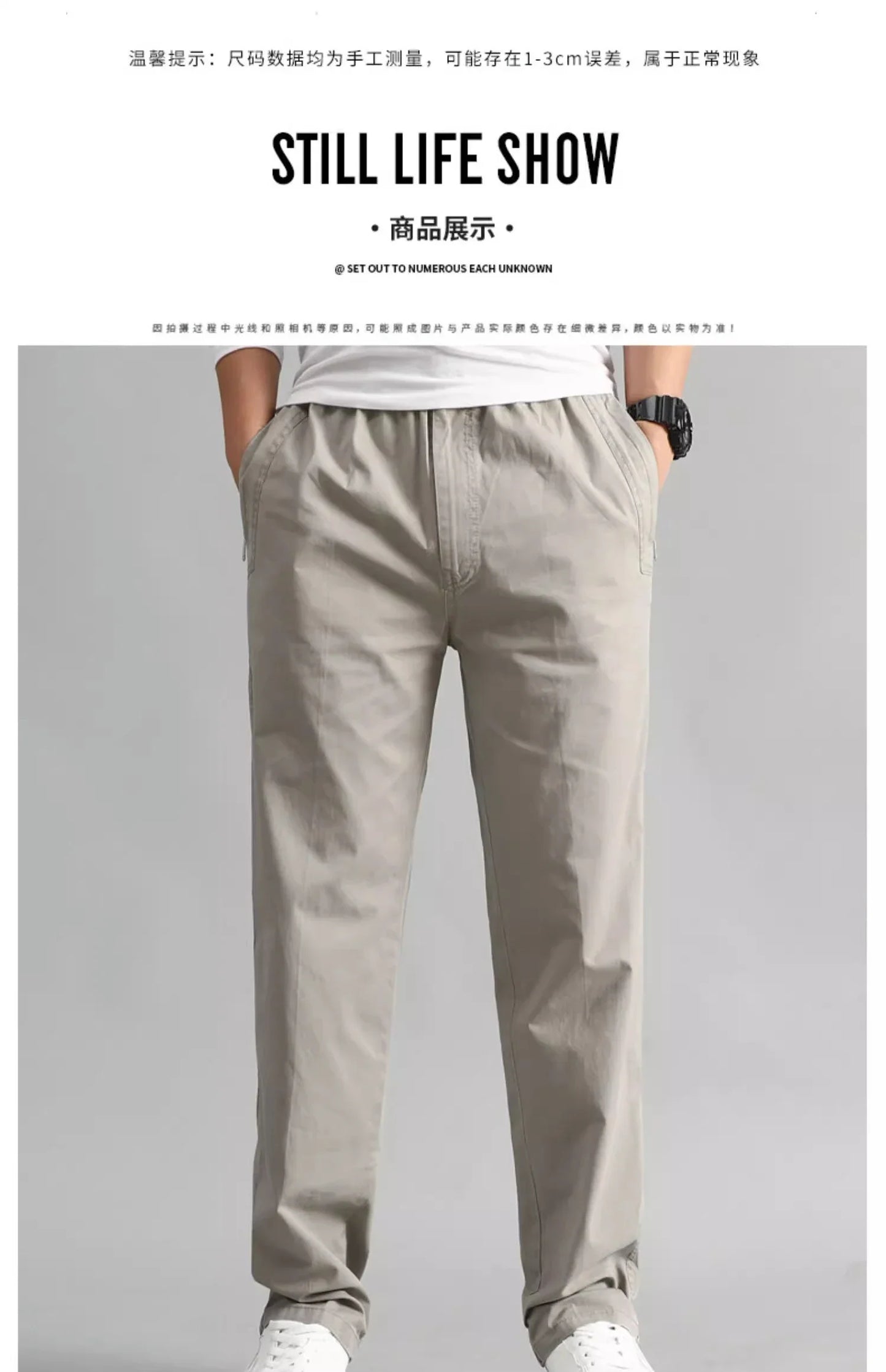 Explosions men's overalls casual pants cotton loose summer thin fashion long pants men's pants.