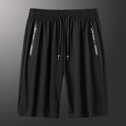 Men Plus Size Casual Shorts 6XL 7XL Big Size Gym Shorts Men Ice Silk Stretchy Summer Beach Short Pants Quick Dry Breathable
