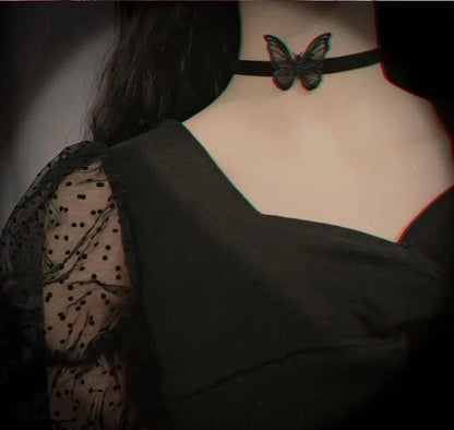 Punk Black Sexy Lace Chokers Necklace For Women Fashion Retro Clavicle Chain Halloween Collar Choker Steampunk Gifts