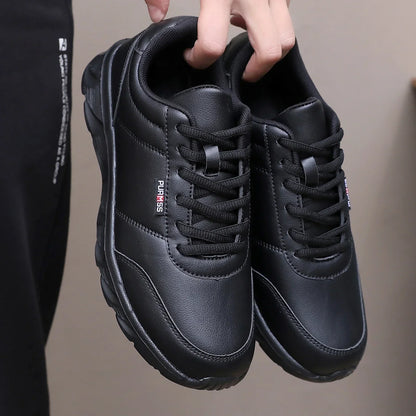 New Men's Sneakers Fashion Leather Men's Casual Shoes Outdoor Jogging Training Shoes High-Quality Comfortable Men's Shoes