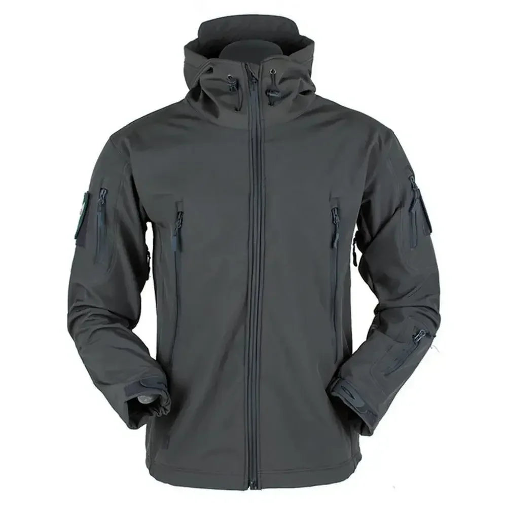 Military Waterproof Jacket Men's jacket Outdoor Soft Fleece Women's Windproof Breathable Thermal Hooded Suit Jackets