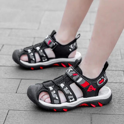 Children's Anti-Slip Summer Sandals for Boys Outdoor Anti-Collision Casual Walking Shoe Soft Bottom Breathable Kids Beach Sandal