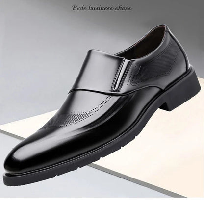 Designer Leather Shoes for Men Spring Autumn Business Casual Shoes Male Fashion Solid Color Wedding Shoe Man
