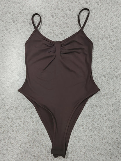 Sexy Spice Sling Strap Slim Vest Women's Clothing Solid Simple Basic Sexy Camisole Jumpsuit for Vacation
