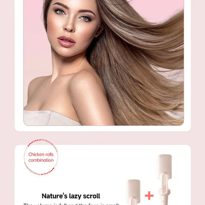 Automatic Hair Curler Negative Ion Ceramic Curling Iron - 40mm Large Wave Perm for Home Use, Lazy Person Electric Curling Wand