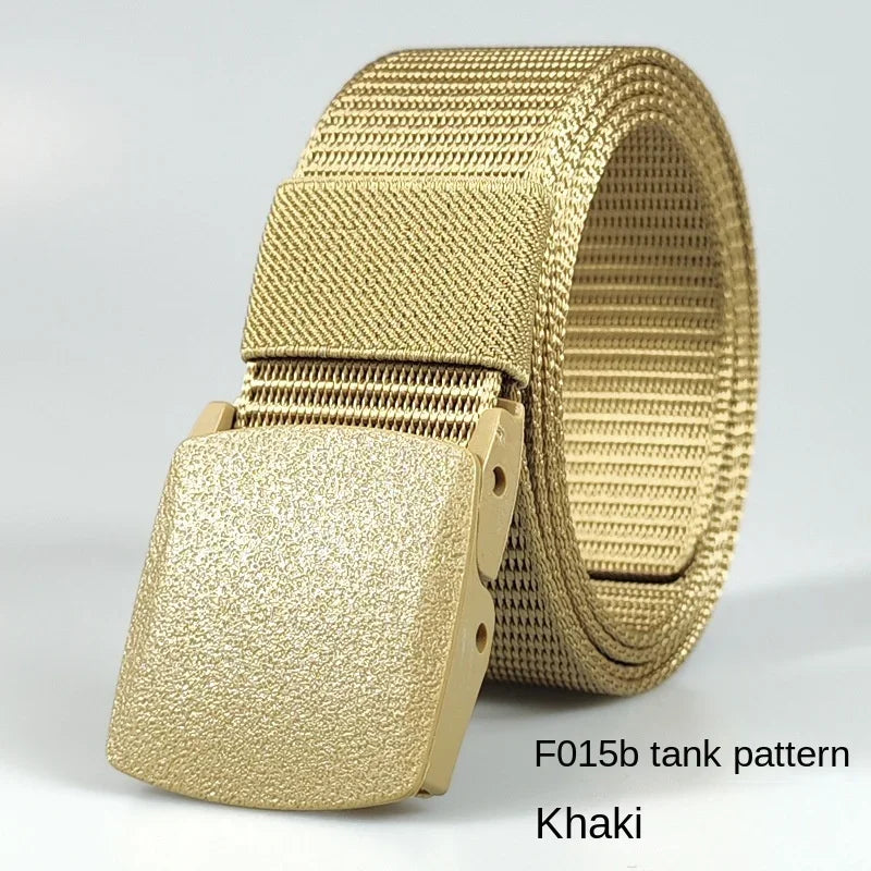 White Automatic Buckle Nylon Army Tactical Men Belt Military Waist Canvas Belt Outdoor Strap Travel Jeans Black Belts for Women