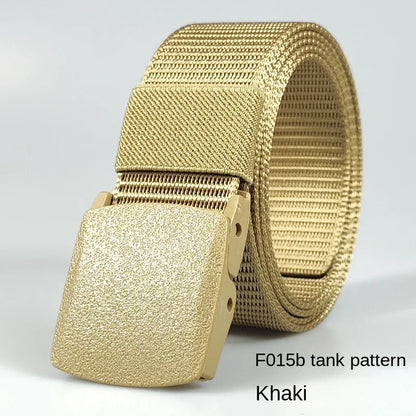 White Automatic Buckle Nylon Army Tactical Men Belt Military Waist Canvas Belt Outdoor Strap Travel Jeans Black Belts for Women