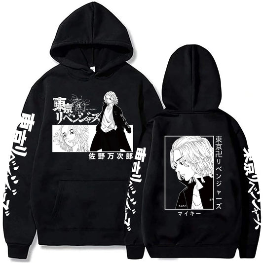 Tokyo Revengers Anime Sweatshirt Manjiro Sano Mickey Printed Hooded Men Women Street Hoodies Harajuku Streetwear Male Pullover