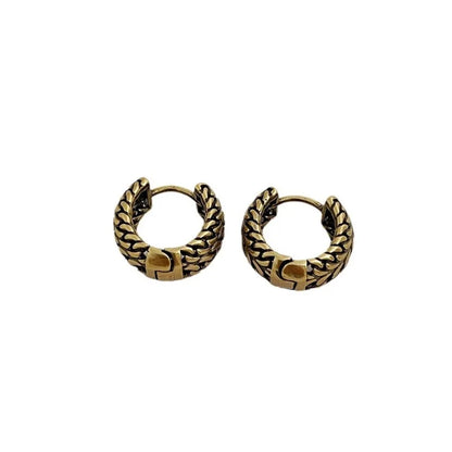 Fashion Jewelry Sweet Korean Temperament Metal Geometric Hoop Earrings For Women Party Gifts Simply Design Accessories