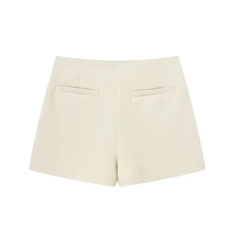 Shorts Women 2024 Black White Mini shorts Women's Shorts High waist Micro Casual Skirt Shorts Asymmetric Shorts Skirt Mujer