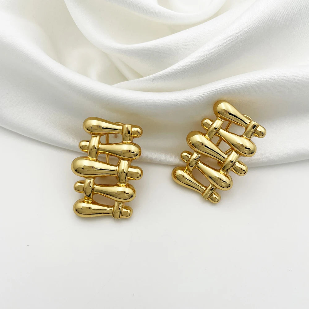 Women Necklace Earrings Bracelet Ring Jewelry Set Luxury Design Dubai 18K Gold Plated Wedding Party Jewellwey Gift