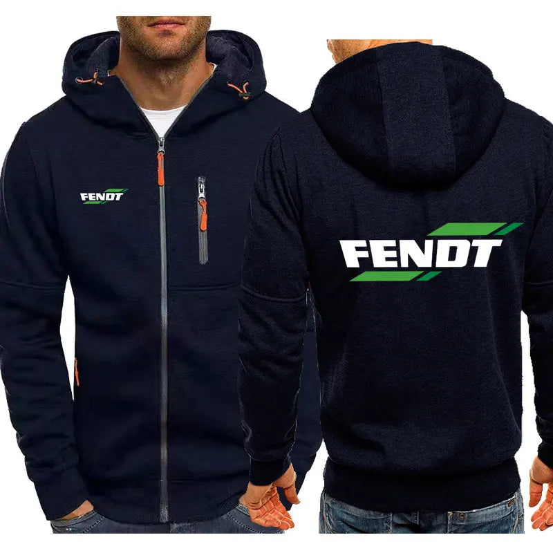 New Spring Autumn Fendt Hoodied Men's Fashion Long Sleeve Zipper Cotton Hip-Hop Harajuku Hoody Casual Jacket hoodies coat XXXL